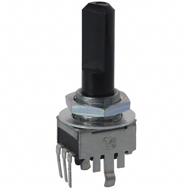 5k Ohm 1 Gang Linear Panel Mount Potentiometer None 1.0 Kierros 0.05W, 1/20W PC Pins, Board Locks